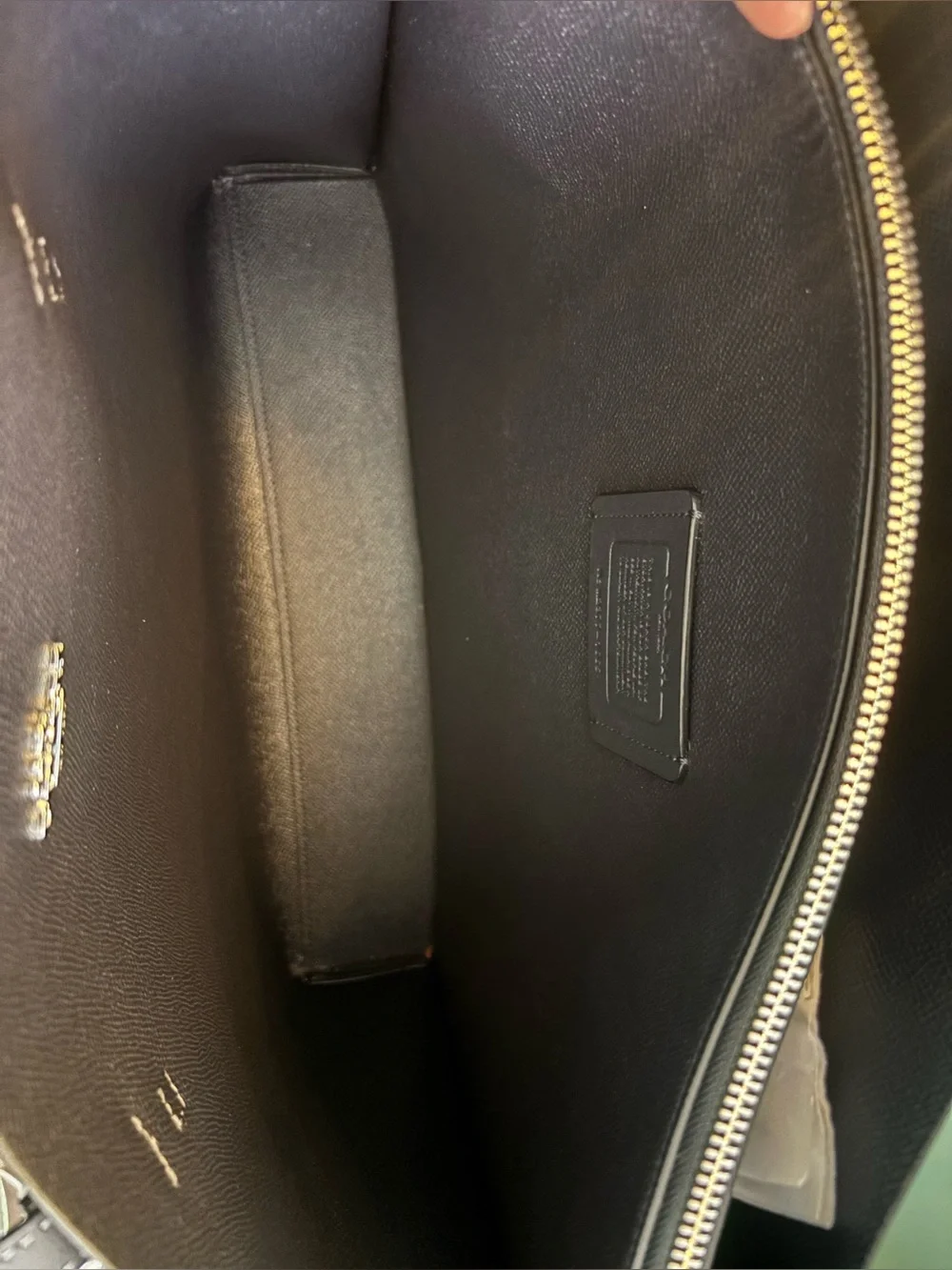 Coach Large Navy Blue Mollie Signature Tote Bag